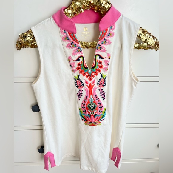 Spartina 449 Women’s Embroidered Tank Top - Picture 1 of 5